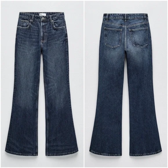 ZARA ライダース flared fit denim ZARA ライダース flared fit デニムパンツ EU40(JP31)｜Yahoo